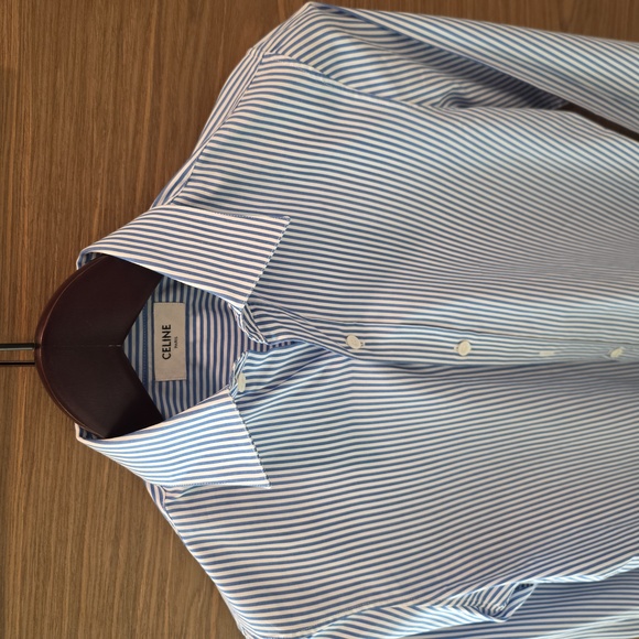 CELINE Blue Striped Women's Shirt Perfect Condition Like New - Picture 1 of 9